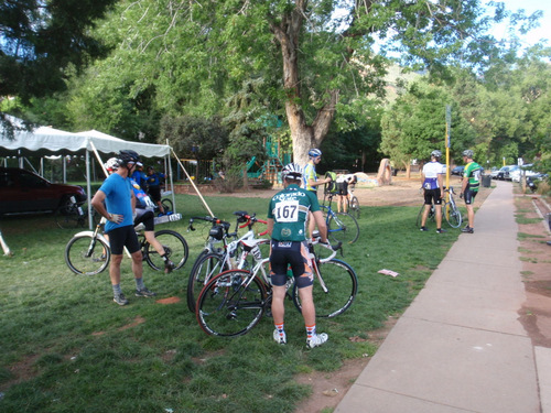 People Waiting for the Bicycle Race/Event.